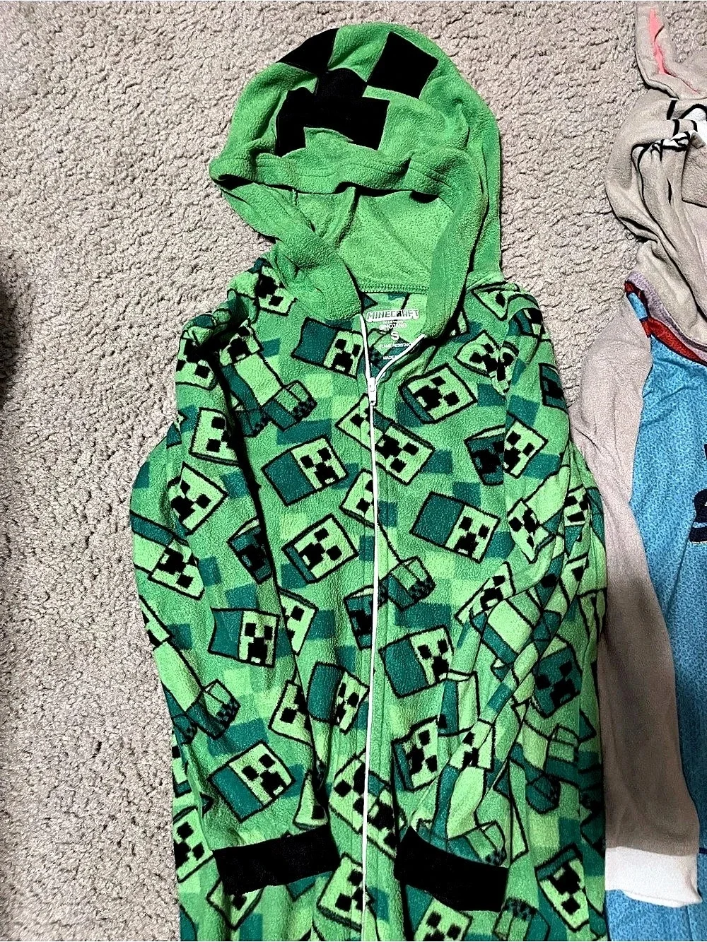 Kids Character Hooded Footies Green & Blue